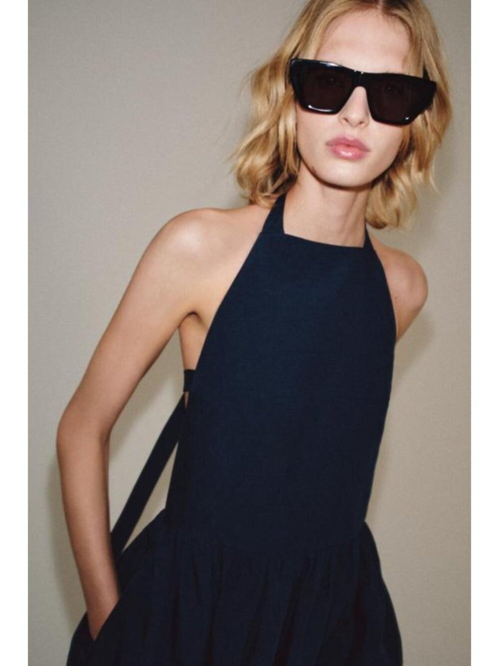 ZARA ZW COLLECTION HALTER NECK DRESS